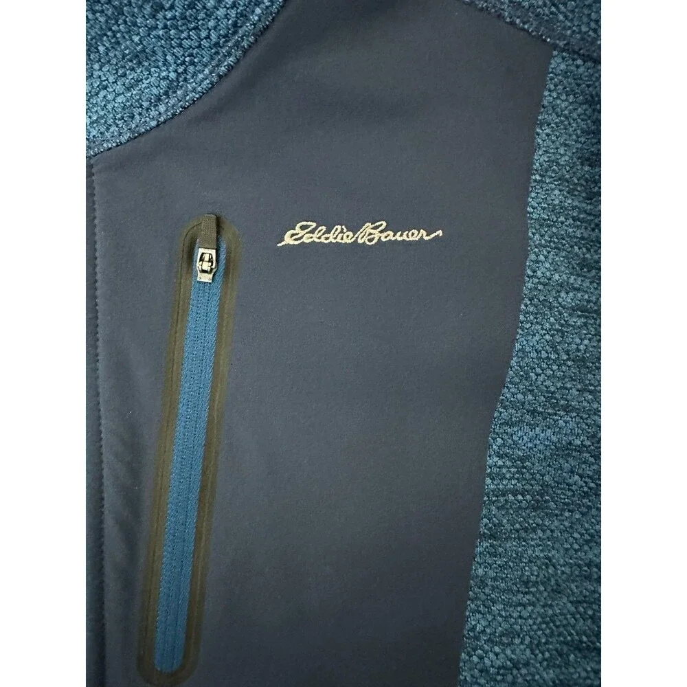 Eddie Bauer First Ascent 1/4 Zip‎ Pullover Fleece Blue Mens XL Hiking Outdoor